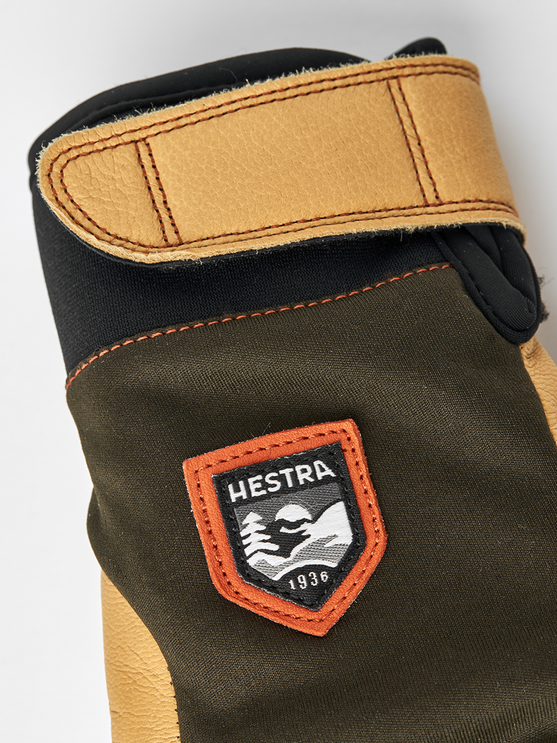 Hestra Ergo Grip Active Glove in Deep Forest/Natural Brown-3